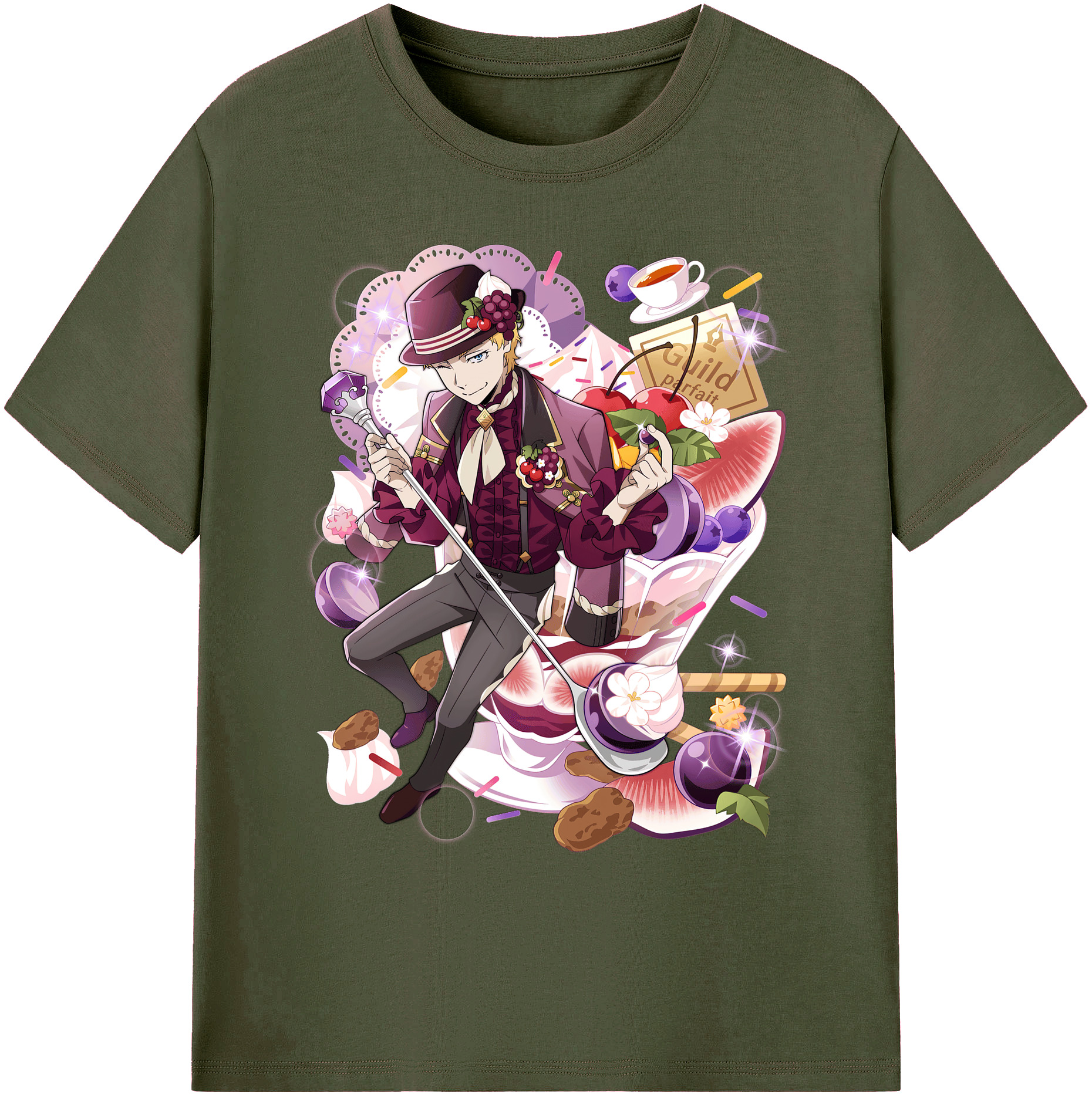 （画像用） 文豪ストレイドッグス Bungo Stray Dogs 綿100％ メンズ半袖Tシャツ｜肌触りやわらか＆通気性